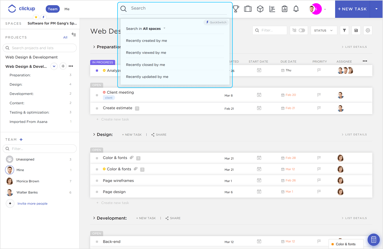 Clickup Gantt Chart